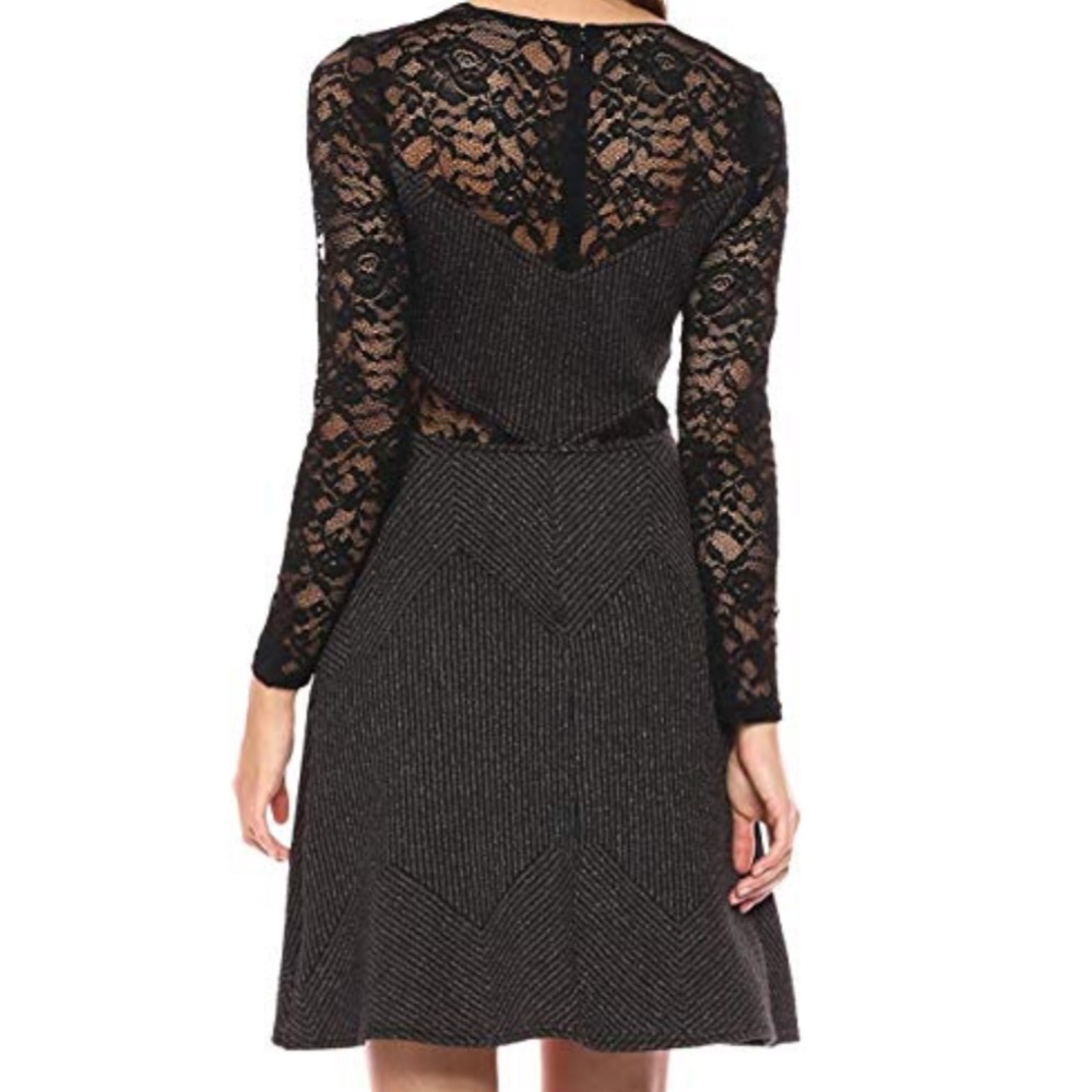 BCBGMAXAZRIA Beautiful Black&Gold Iridescent Dress - Picture 4 of 8